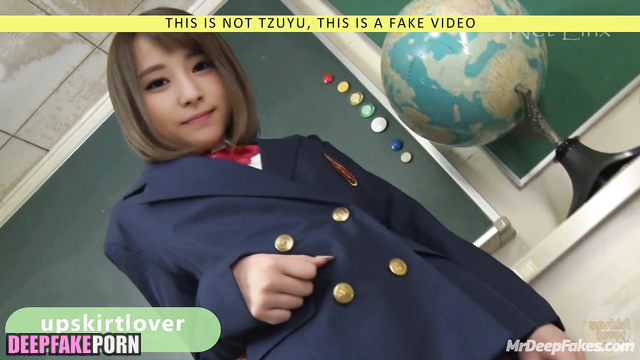 つうぃ Tzuyu teaches how to make woman cum deepfake ディープフェイク TWICE トゥワイス