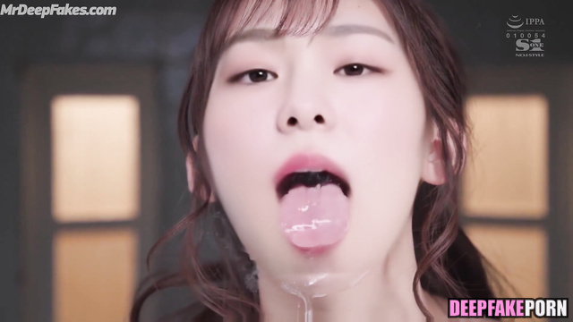 Experienced man cums on young Korean tits Yuna Kim (진짜 가짜 김연아)