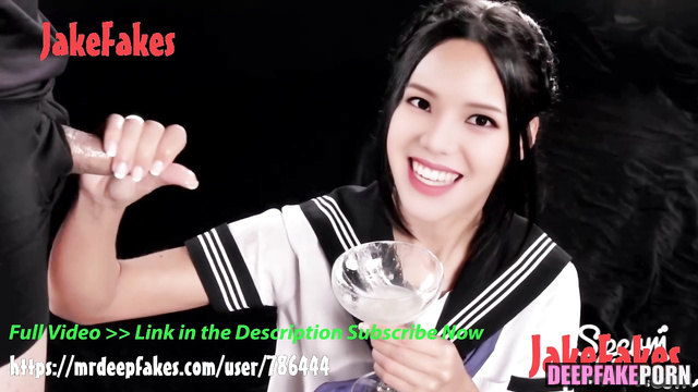 섹시한 아이돌 Sexy idol Karina 카리나 makes cumshot cocktail aespa 에스파