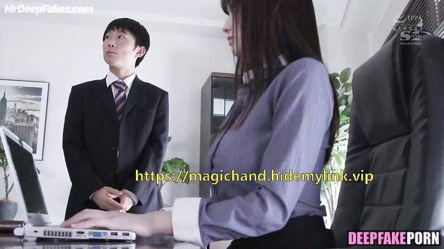 Guy touching tits of sexy boss - Victoria Song fakeapp // 宋茜 成人磁带