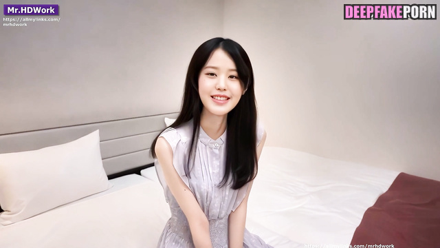 Modest cutie Wonyoung IVE is completely naked (アイヴ 本物の偽物)