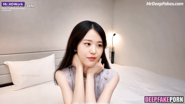 Modest cutie Wonyoung IVE is completely naked (アイヴ 本物の偽物)