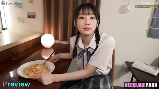 Sexy schoolgirl Arin made her first blowjob, pov sex tape (아린 오마이걸)