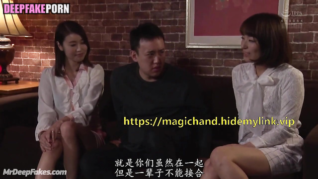 Sex experiments with dissolute daddies - fake Zhou Xun (周迅 名人性爱)