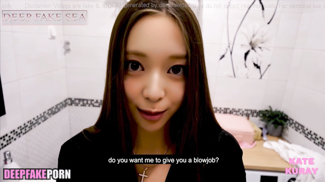 Her pretty mouth making magic - Yuna hot deepfake porn (유나 있지)