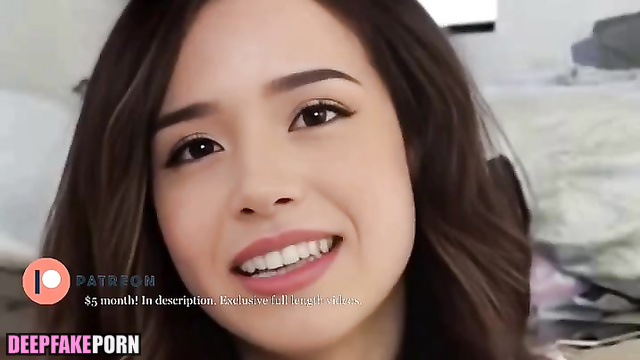 Sexy Pokimane telling you how she wants to saddle your big cock - A.I.