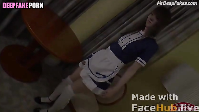 Trans Rang ASMR (혜랑 딥페이크 영상) having fun alone in stockings - real fake