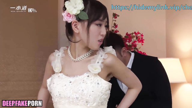 智能换脸 Sexy bride 刘亦菲 Liu Yifei has to show her pussy smart face change