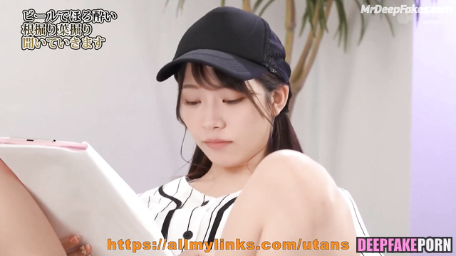 Chodan (쵸단 진짜 가짜) jumping on big cock during a news broadcast // A.I.