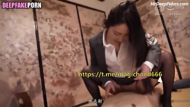 金晨 深度伪造视频 Gina Jin fucked in the office in threesome - real fake