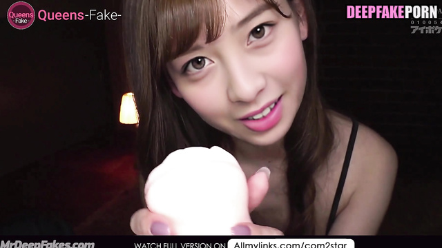 Fake Kanna Hashimoto (橋本 環奈  ディープフェイクビデオ) making blowjob for money