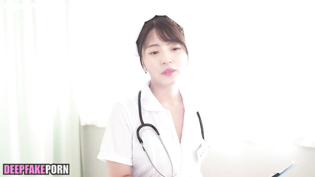 Crazy nurse Endo Sakura (遠藤 さくら 本物の偽物) goes to work for fuck - fakeapp