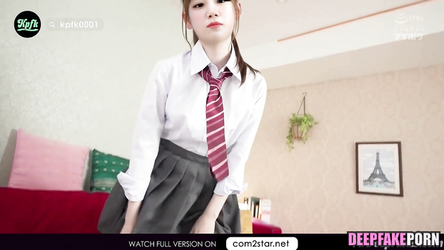 Slutty schoolgirl wanna sex after lessons - ルセラフィム 本物の偽物 - fake Kazuha