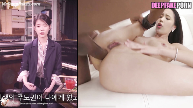 Big black cock is way too big for 아이유 IU's tight anal deepfake 딥페이크
