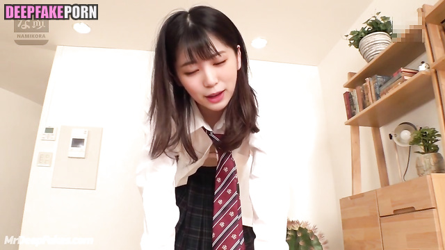 Schoolgirl getting fingering in black socks, ai Nako Yabuki (矢吹奈子 本物の偽物)