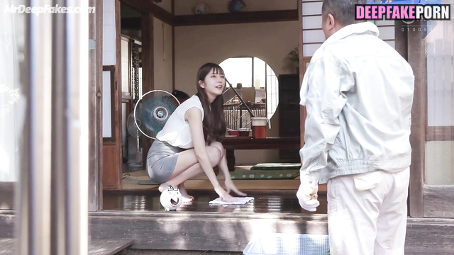 Dirty Nao Kosaka (小坂 菜緒 日向坂46) wanna fuck asian worker - real fake