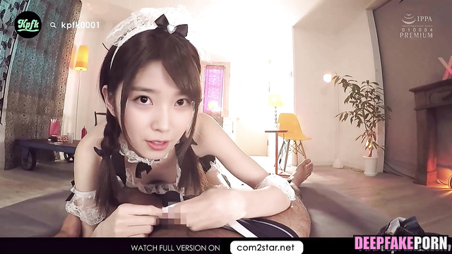 Sexy housemaid earning money on your cock [아이유 연예인 섹스] fake IU