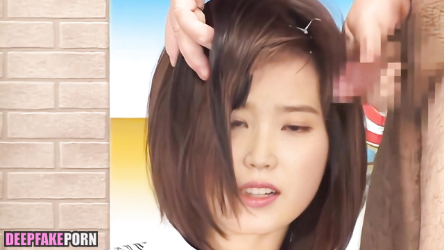 Bitch got a cum on her hair during the broadcast, IU fakeapp 아이유 진짜 가짜 [PREMIUM]