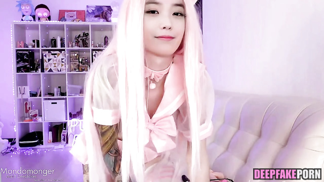 Anime fan IU / 아이유 섹스 테이프 / fucks with boy and dildo - sex scenes [PREMIUM]