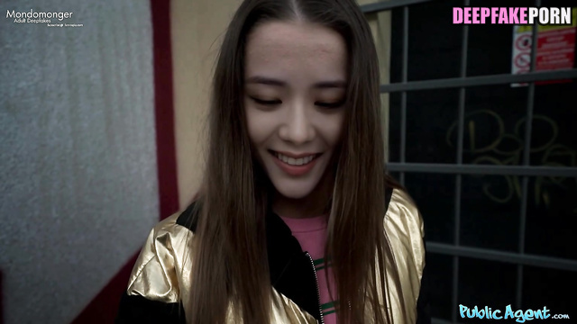 Brunette earns money with a street blowjobs / Jisoo real fake 지수 블랙핑크 [PREMIUM]