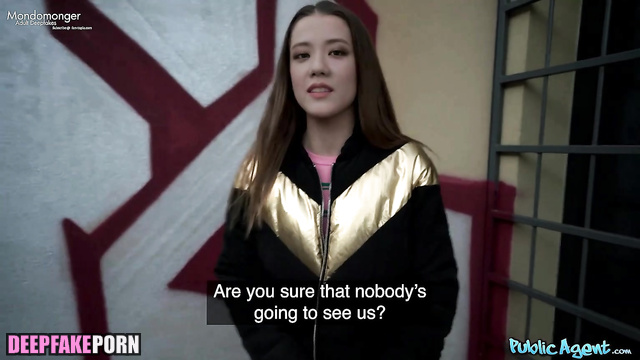 Brunette earns money with a street blowjobs / Jisoo real fake 지수 블랙핑크 [PREMIUM]