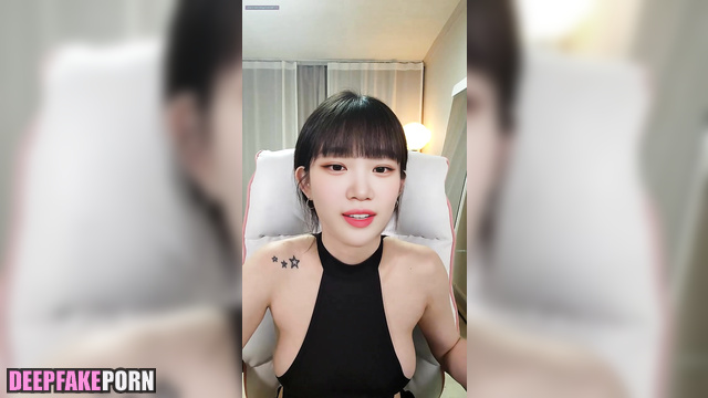 Cute flirt on webcam turned into virtual sex, ai Chaewon アイズワン 本物の偽物 [PREMIUM]