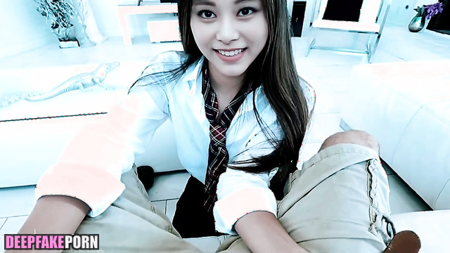 Slutty schoolgirl swallowed your sweet cum (トゥワイス セックスシーン) Tzuyu A.I. [PREMIUM]