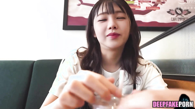 Stranger treated her with bubble tea and fucked, fake Karina 카리나 에스파