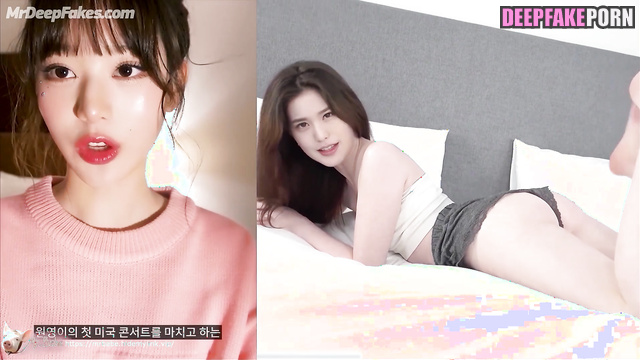 Two guys made K-pop star アイヴ Wonyoung double penetration gift IVE ケー・ポップ