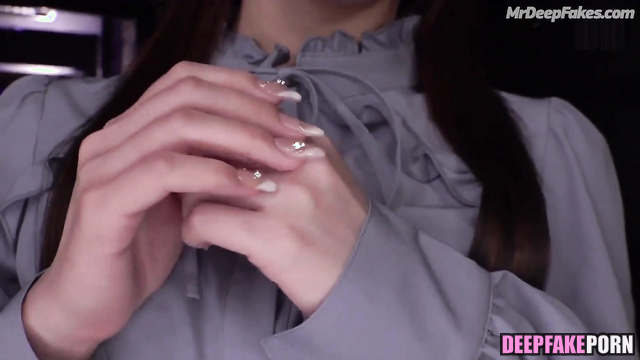 I tease 生見愛瑠 Meru Nukumi's body and getting ready for sex 本物の偽物 real fake