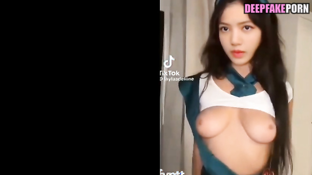 Babes Jennie, Jisoo and  Lisa (제니 블랙핑크) giving dirty talks on camera, ai