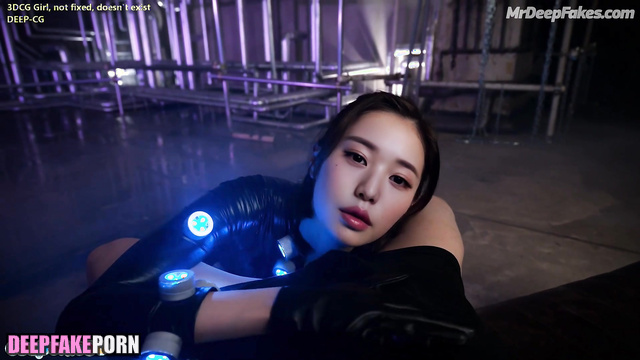 Awesome blowjob in fluorescent suit, Wonyoung pov fakeapp アイヴ セックスシーン