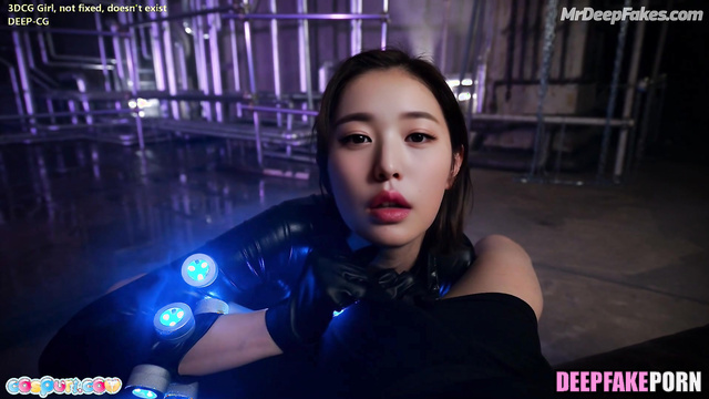 Awesome blowjob in fluorescent suit, Wonyoung pov fakeapp アイヴ セックスシーン