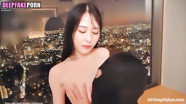 My dick goes deep into throat of 정수정 Krystal Jung face swap 얼굴 스왑