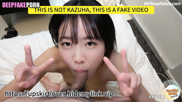 She has never felt so good with anyone / Kazuha face swap ルセラフィム 本物の偽物