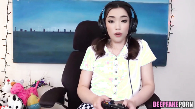 Lustful Emiru wants to be fucked during console playing - fakeapp