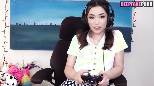 Lustful Emiru wants to be fucked during console playing - fakeapp