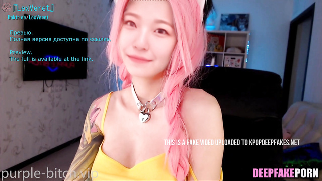 DeepFake webcam show by Jiheon from Fromis_9 (백지헌 프로미스나인 딥페이크 포르노)