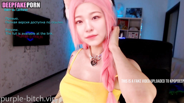 DeepFake webcam show by Jiheon from Fromis_9 (백지헌 프로미스나인 딥페이크 포르노)