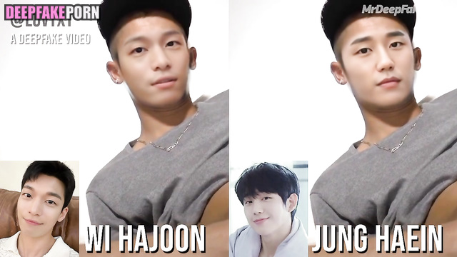 Jung Hae-in and Wi Ha-joon in a deepfake porn tape (정해인 위하준 딥페이크 포르노)
