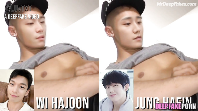 Jung Hae-in and Wi Ha-joon in a deepfake porn tape (정해인 위하준 딥페이크 포르노)