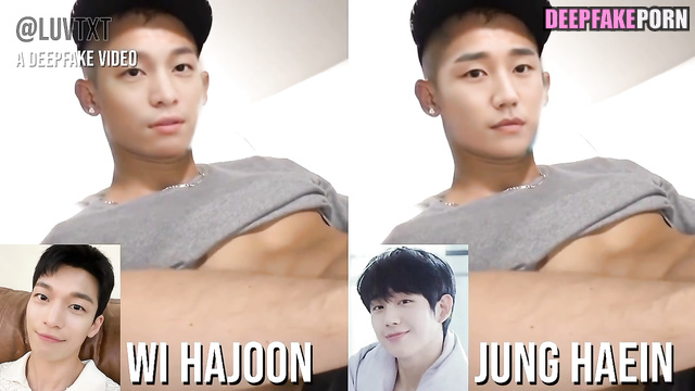 Jung Hae-in and Wi Ha-joon in a deepfake porn tape (정해인 위하준 딥페이크 포르노)
