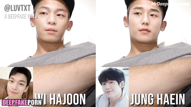 Jung Hae-in and Wi Ha-joon in a deepfake porn tape (정해인 위하준 딥페이크 포르노)