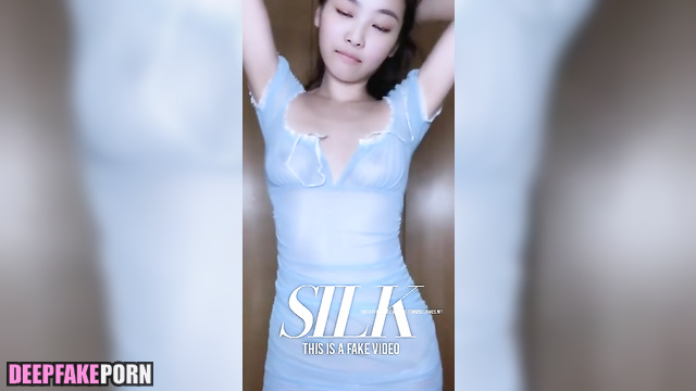Korean fake idol Jennie BLACKPINK teases through screen / 딥페이크 제니 블랙핑크