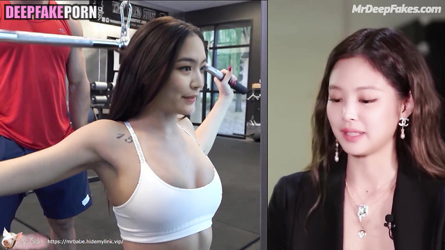 Sweaty fuck with trainer in the gym / 제니 블랙핑크 - Jennie deepfake video