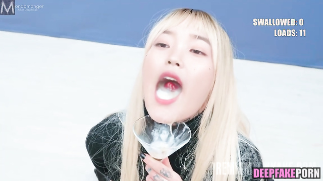 딥페이크 Deepfake IU 아이유 was happy to swallow such big amount of cumshots [PREMIUM]