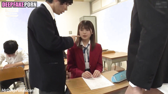 Hot sex experiments at the high school, fake Asuka Saito (齋藤 飛鳥 乃木坂46)