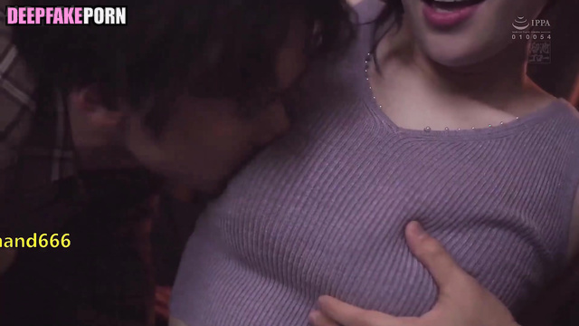 These three are going to fuck her (林志玲 充满激情的性爱) Lin Chi-ling face swap