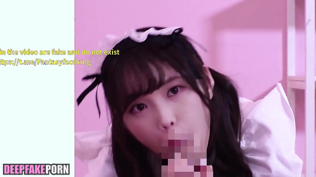 Housemaid's lips make you cum hot & fast (IU pov face swap) 아이유 섹스 테이프