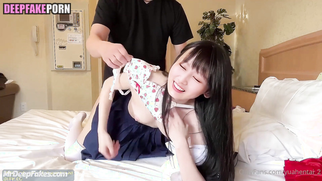 At first it hurt her, but then she liked it / Sana (トゥワイス 本物の偽物) fakeapp